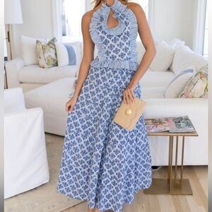 Halter top & maxi skirt set